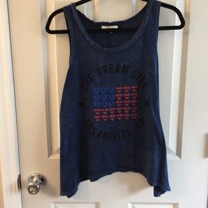Nabee Tank Top Size Medium Blue Red The Dream City